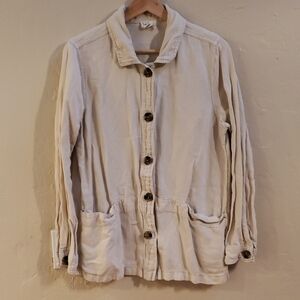 Nicole Miller Beige Textured Jacket